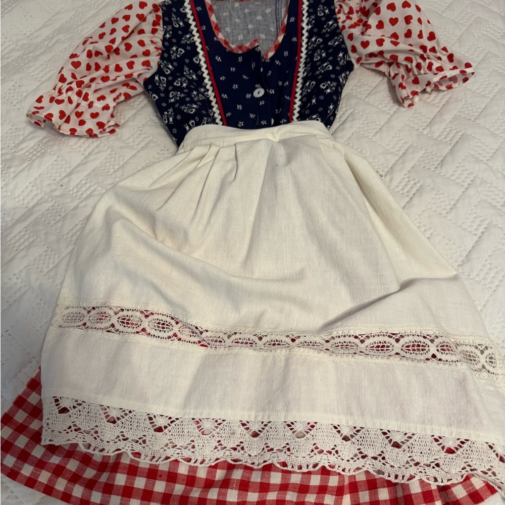 German Dress with Heart Pattern